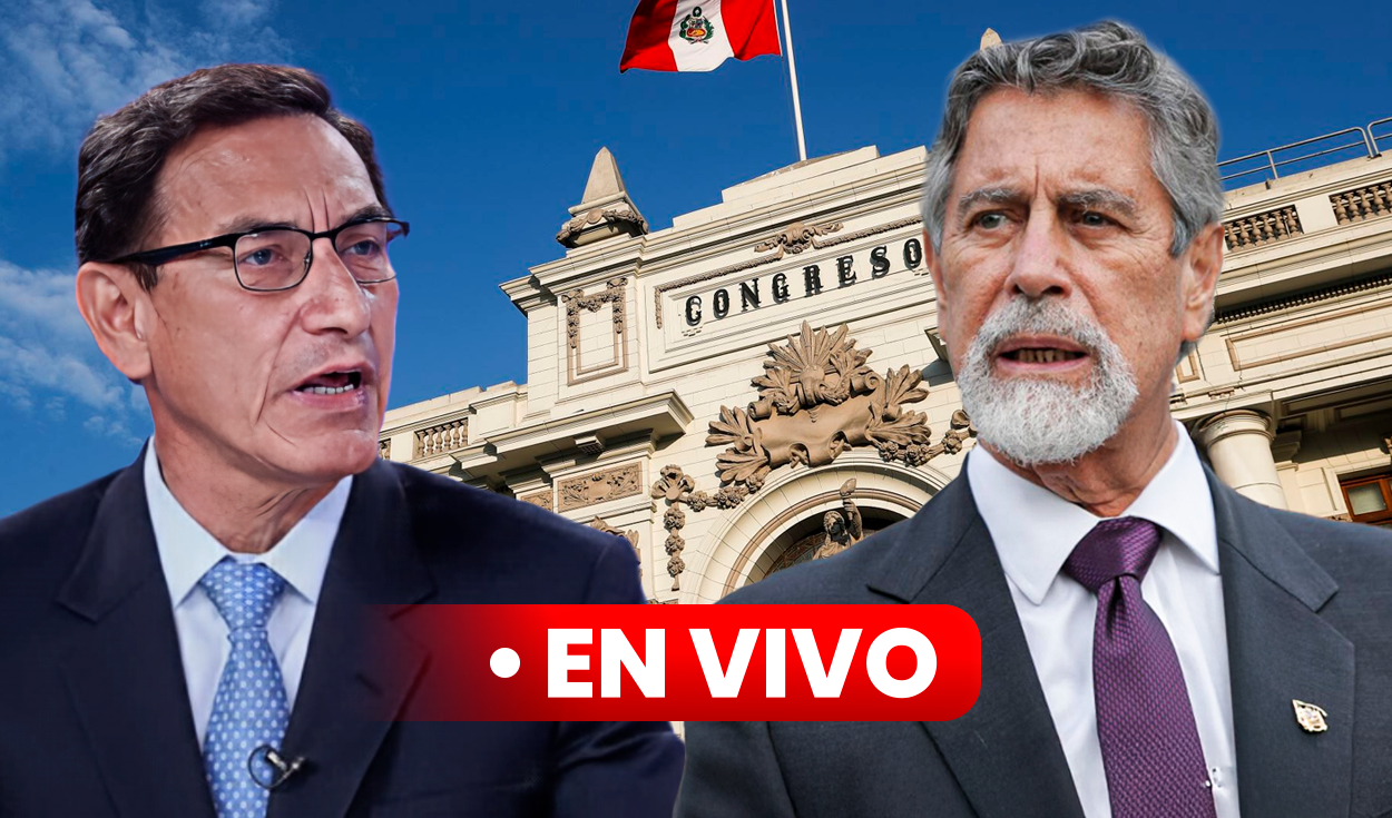 Martín Vizcarra and Francisco Sagasti LIVE: Congress approves final report that recommends denouncing former president before the Public Ministry