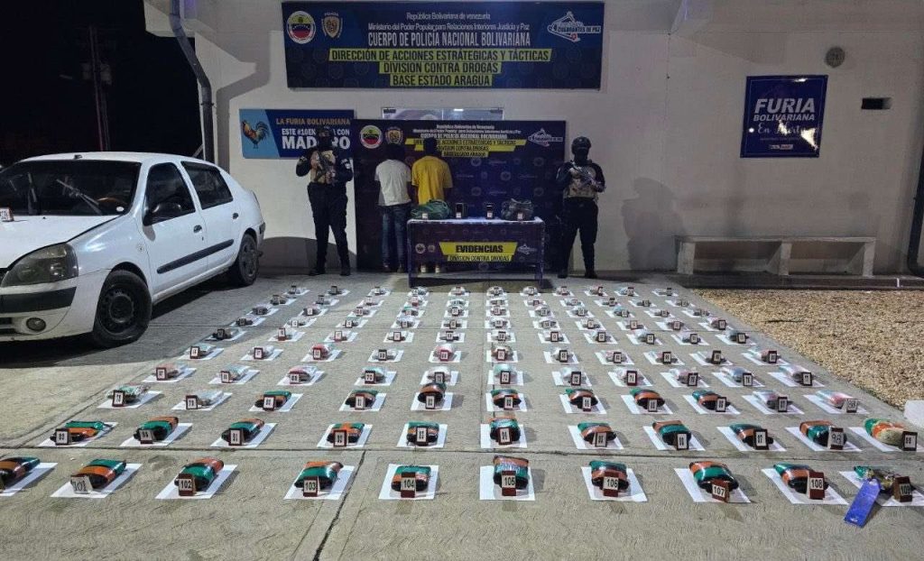 PNB seizes 55 kilos of marijuana in the Aragua state