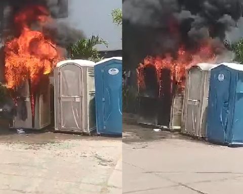 Piura: They set fire to bathrooms for parishioners of the Lord of Chocán