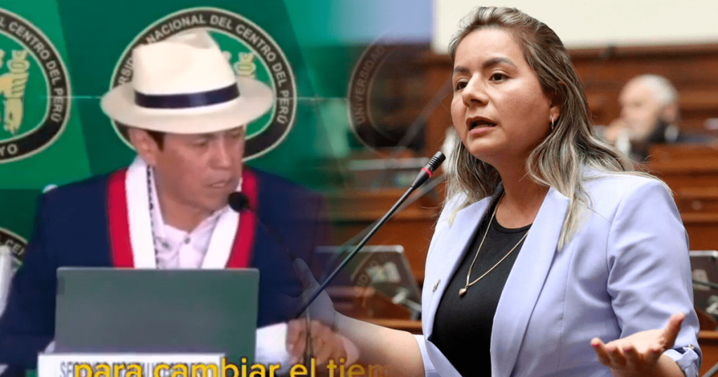 Popular Force vs. Free Peru: Congressman Tania Ramírez Llama "Tarado" to his colleague Segral Montalvo in Huancayo