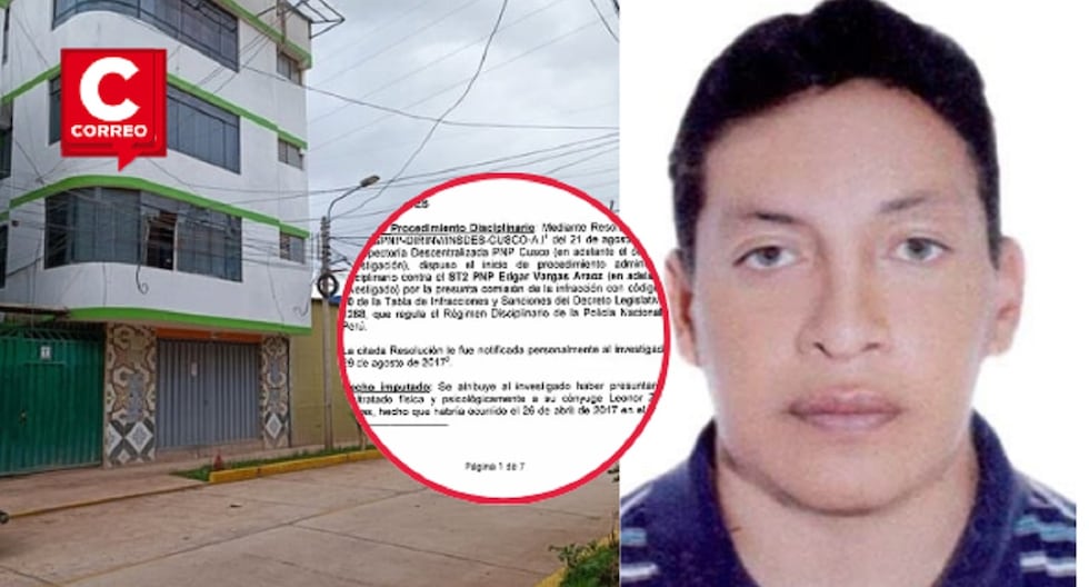 Profugo police, accused of shooting and killing his partner with his regulation weapon in Cusco