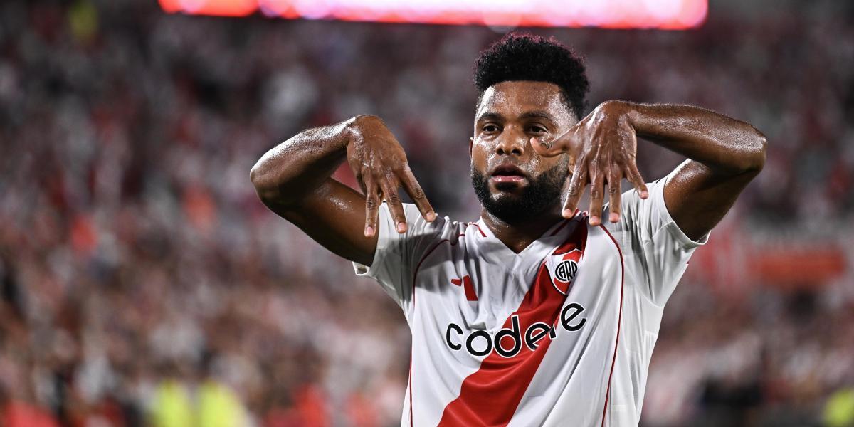 River Plate wins by Miguel Borja