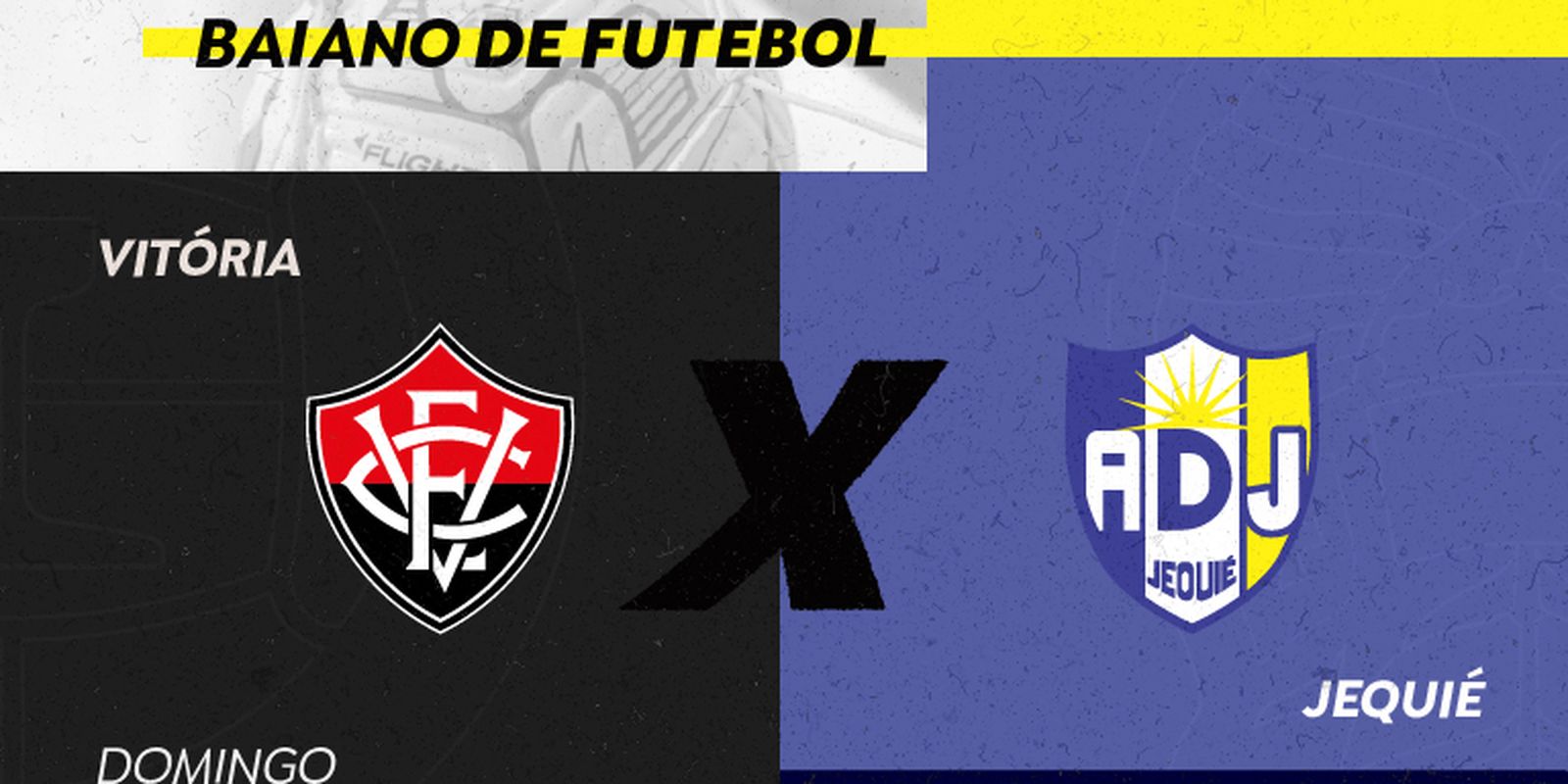 TV Brasil broadcasts Vitória x Jequié on Sunday for the Bahian Championship