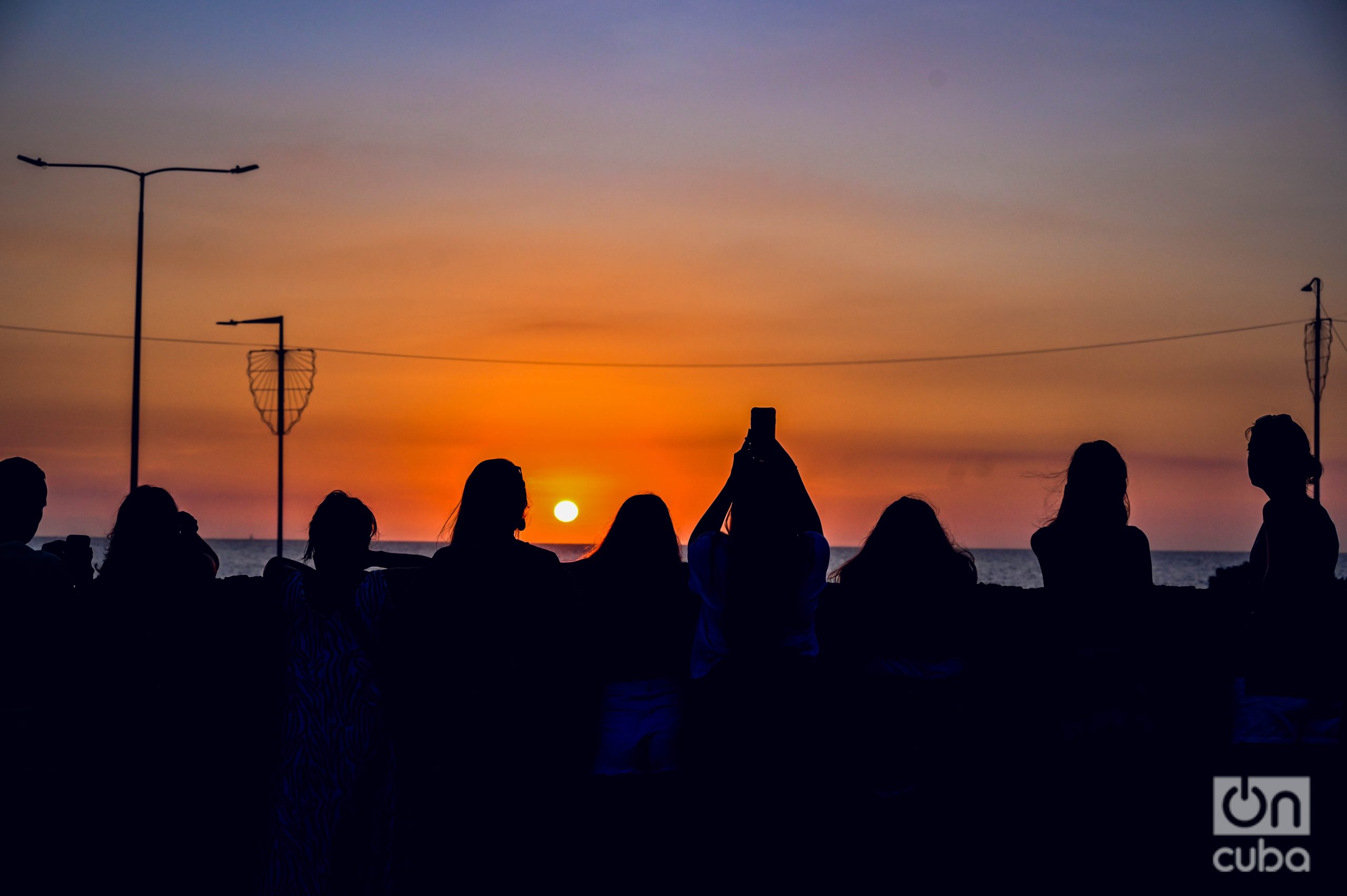 The Cartagena twilight from the wall
