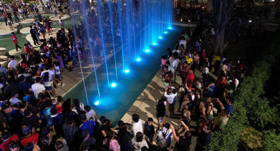 They inaugurate the magic circuit of water in Piura