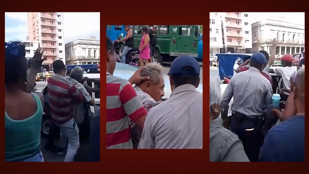 Who is the old man who was violently arrested in Havana while selling candies?