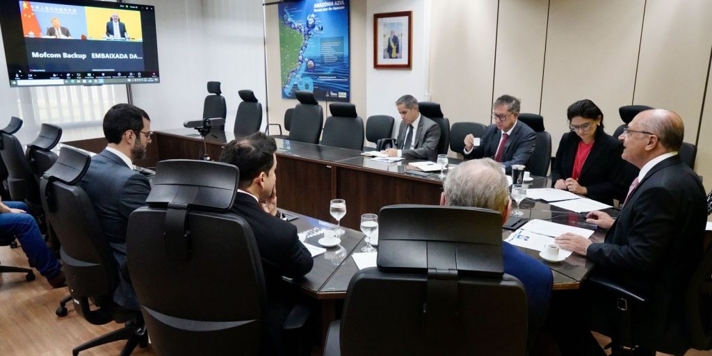 Alckmin and Chinese minister deal with trading in video conferencing