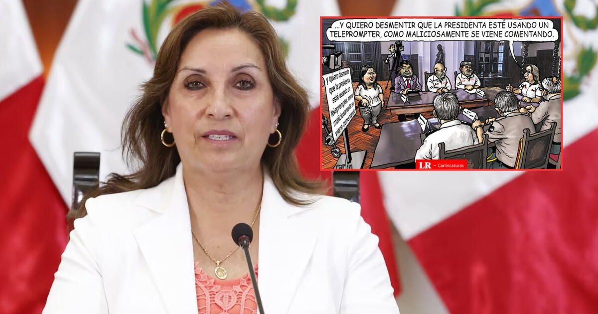 Dina Boluarte and Teleprompter: Charlinco exposes the voids and influences in the presidential discourse