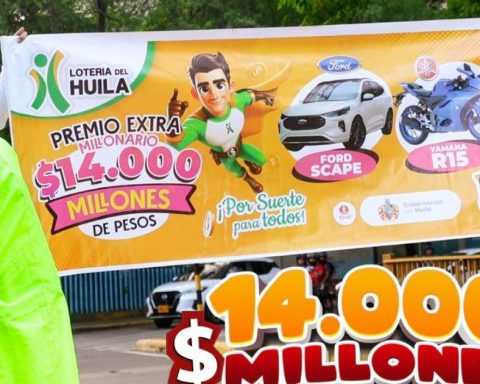 Extraordinary Draw of the Huila Lottery, Results April 12, 2025: $ 14,000 million of Prize Mayor