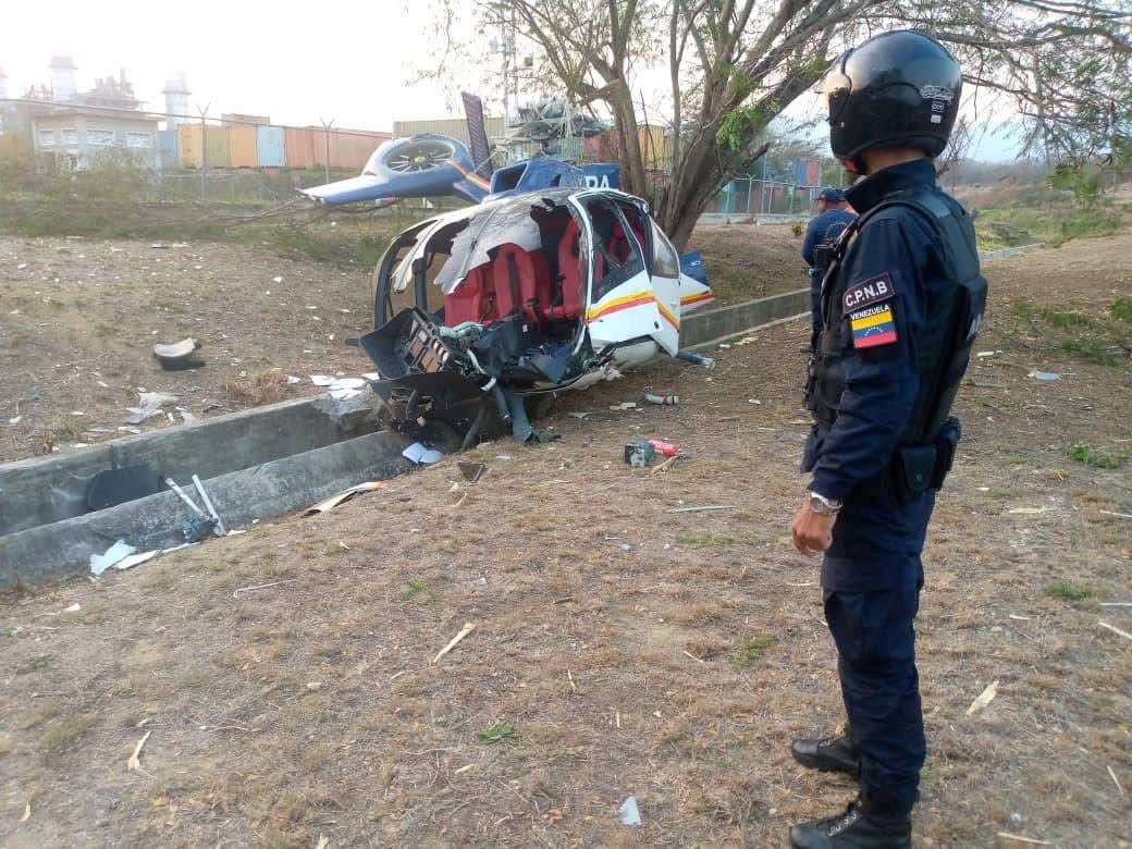 Helicopter rushed in Santa Lucía del Tuy