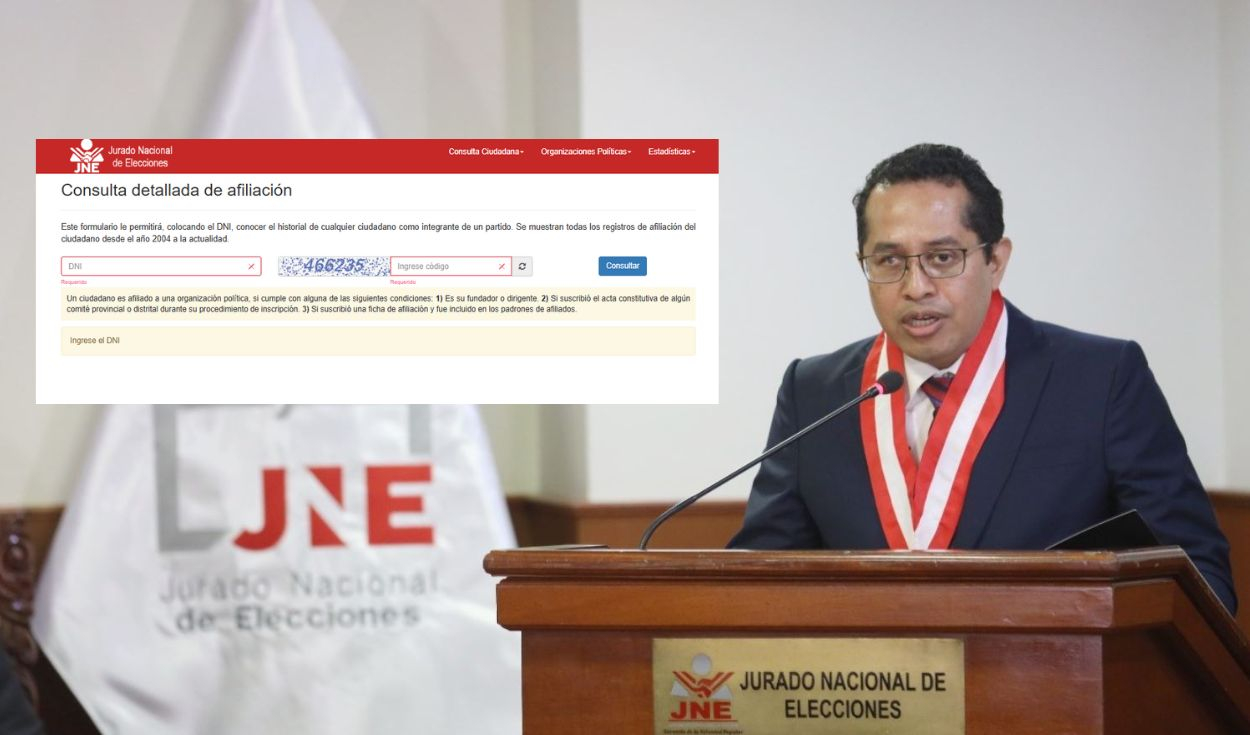 JNE eliminates the payment of S/46.20 to separate from a political party in cases of affiliations without consent