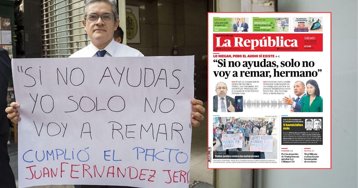 José Domingo Pérez after being prevented from entering his office in the Prosecutor's Office: "This represents my final departure from the Public Ministry"