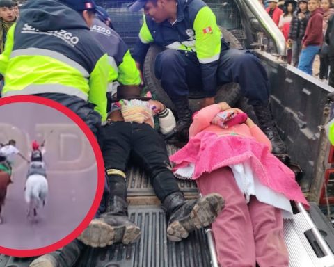 Morochucos race in Huancavelica ended several injured after dangerous maneuver