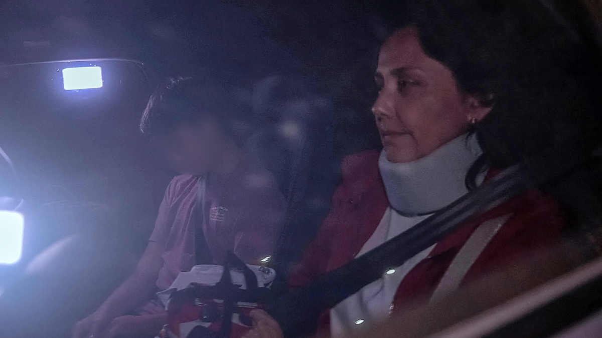 Nadine Heredia arrived in Sao Paulo where she will remain careful