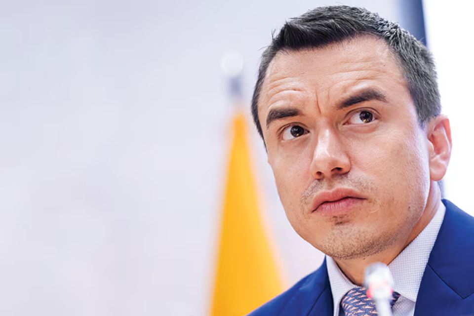 Daniel Noboa presidente de Ecuador
