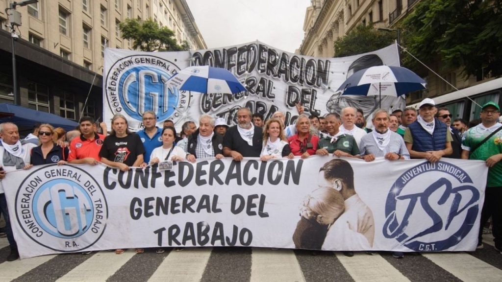 The CGT message after the third general unemployment to the government of Javier Milei