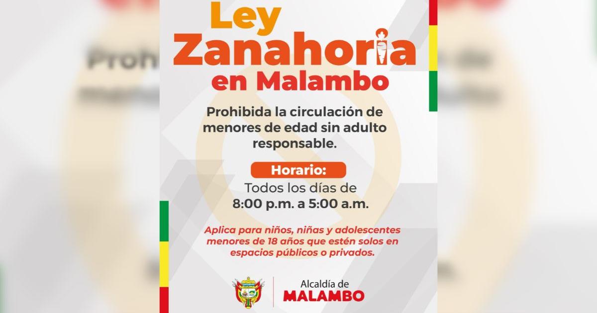 They restrict circulation of minors in Malambo, Atlantic, through 'Carrot Law'