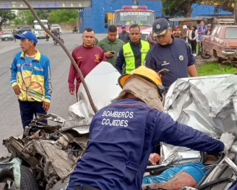 Two deceased after traffic accident in Cojedes
