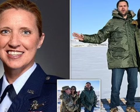 USSVES COMMER OF GREENLAND SPACE BASE COLONEL SUSAN MEYERS AFTER CONTRONVERSIAL EMAIL