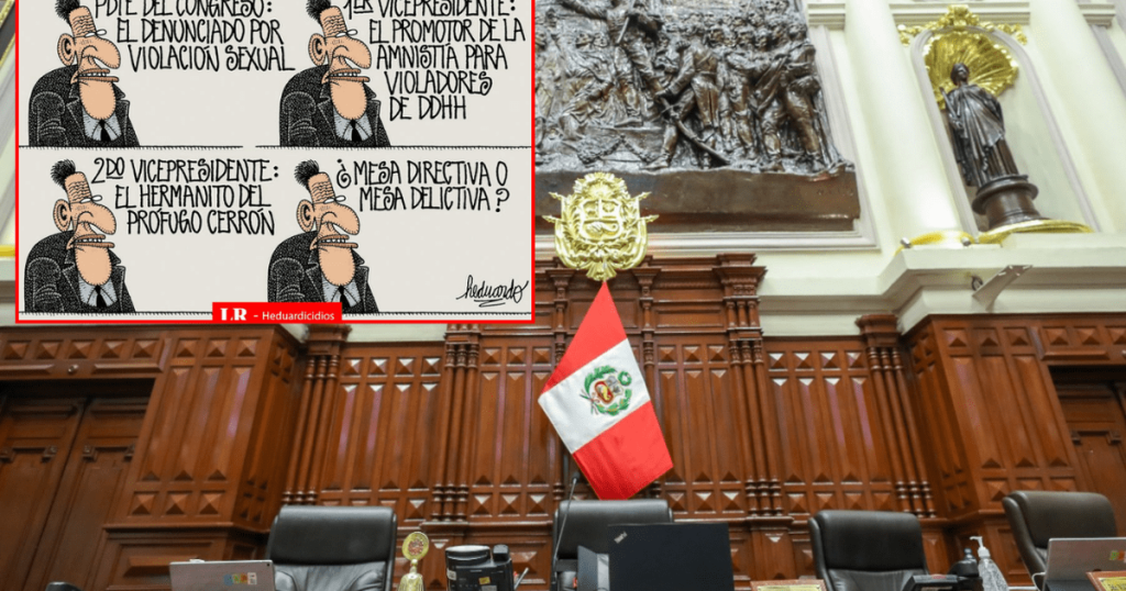 Board of Directors or 'criminal'? Heduardicide ironizes the background of the members of the Presidency of Congress