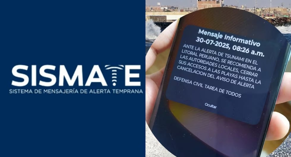Did you receive a tsunami alert on your cell phone? This is how the Sismate system in Peru works