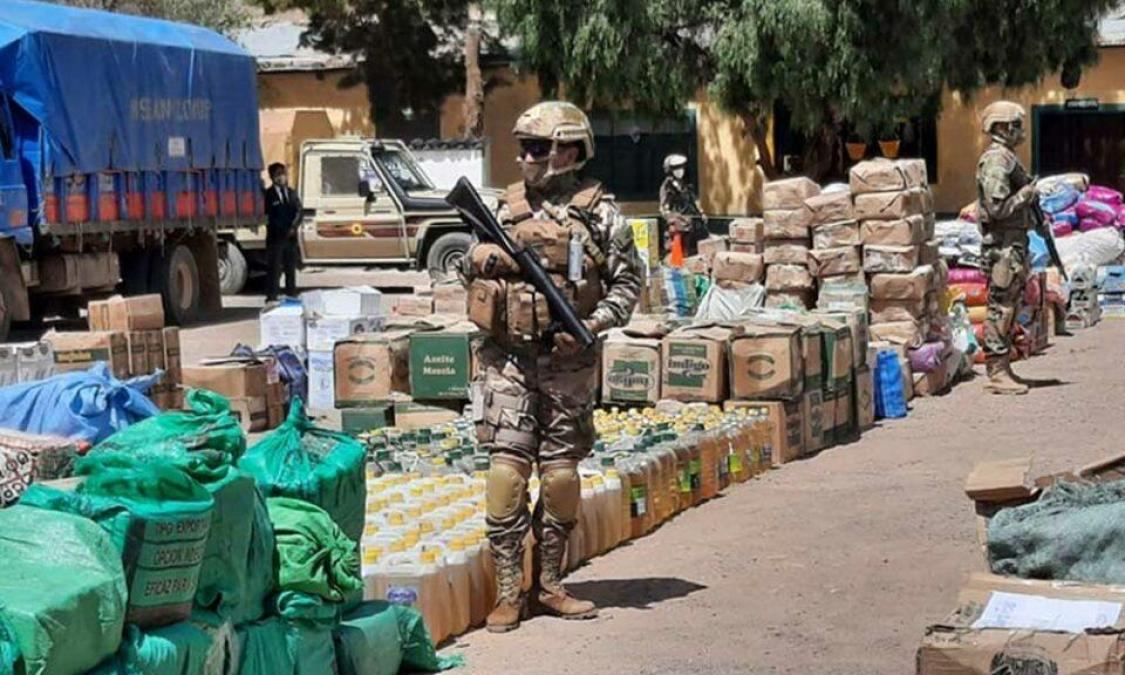 Five soldiers are investigated for giving bribes to let it smuggled in Oruro