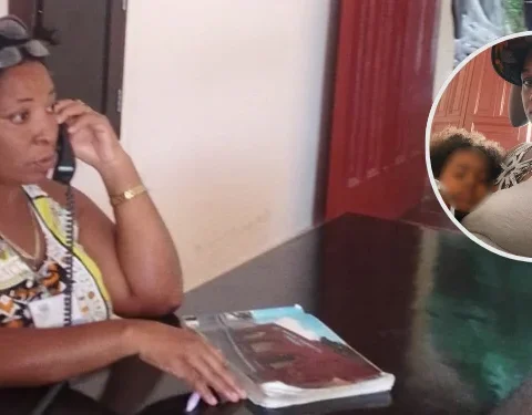 La cubana Yosleydis Rodríguez Rodríguez se encuentra actualmente en la sede del Gobierno Provincial de Camagüey junto con sus dos hijas