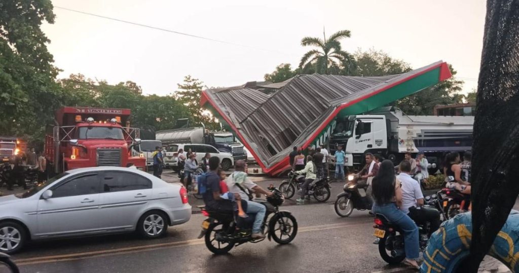 Four municipalities were affected with a gale and hailstorm in Santander