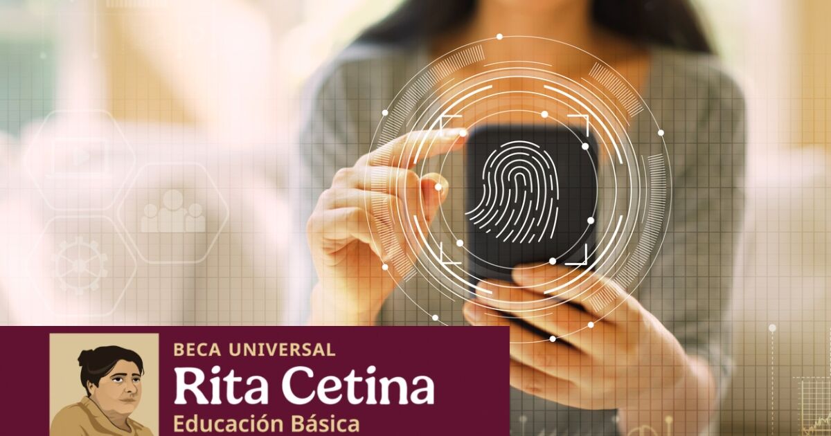 Is biometric CURP necessary for registration to the Rita Cetina 2025 scholarship?