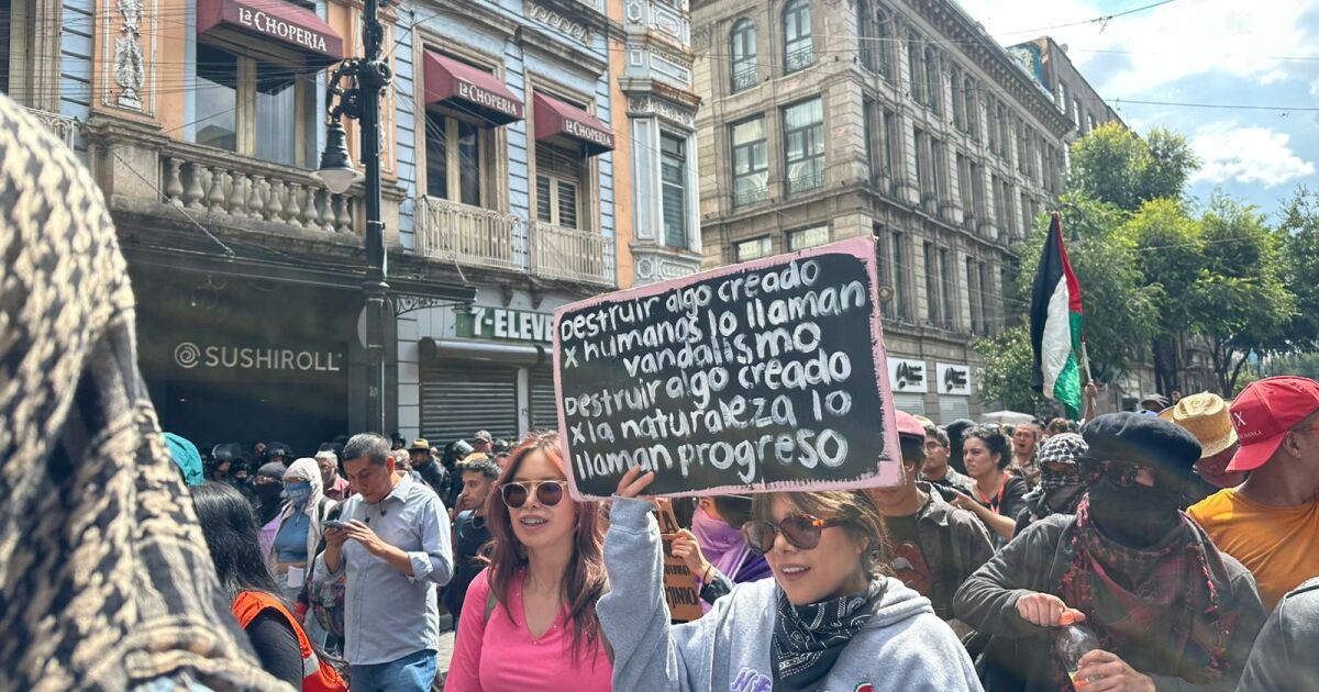 Marching against gentrification develops without major incidents or disturbances