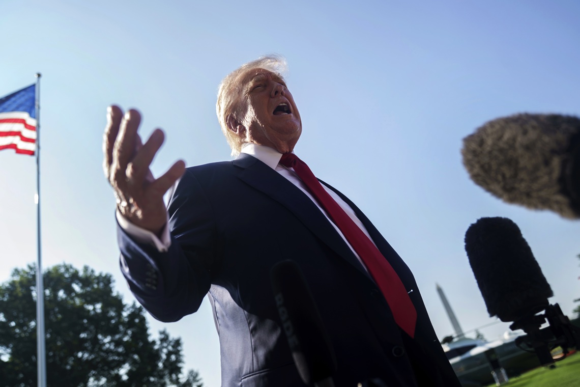 More than half of the voters disapprove of President Trump's management on the Epstein case