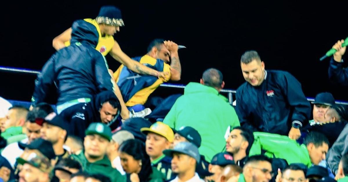 Riña between fans of Atlético Nacional and Cúcuta Deportivo left 20 detainees