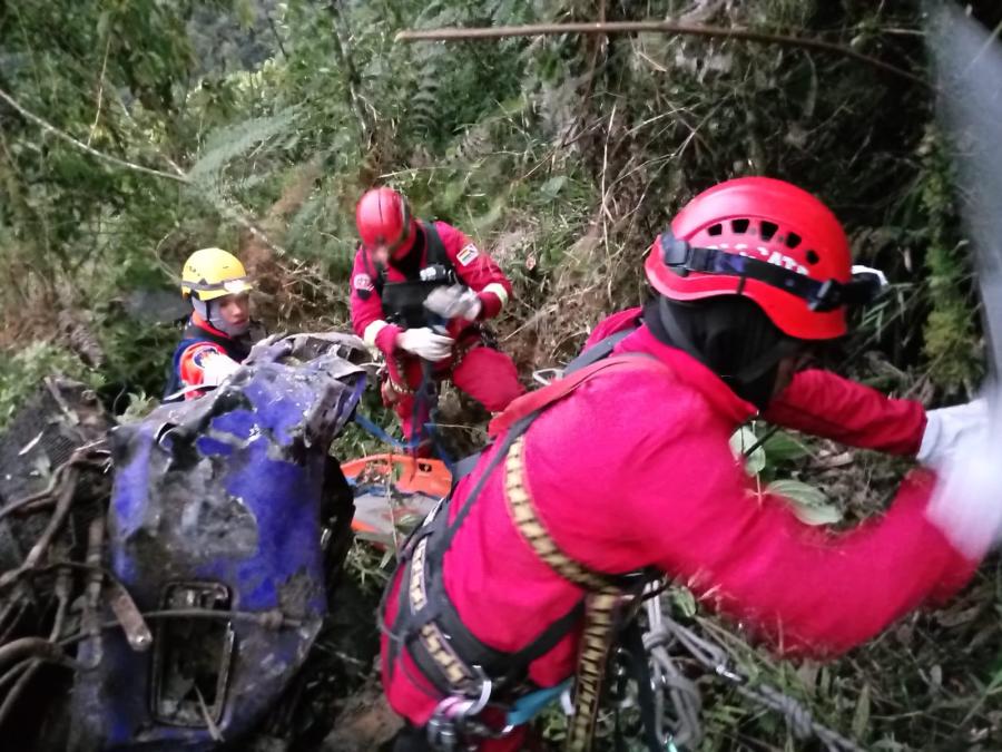 Tragedy in the Yungas: three dead and three injured, after the fall of a wagon to the precipice
