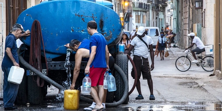 agua, pipa, Cuba, crisis
