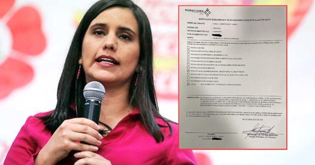 Verónica Mendoza denunciation alleged arbitrary expulsion of French activist from Peruvian territory