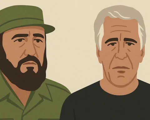 Fidel Castro y Jeffrey Epstein
