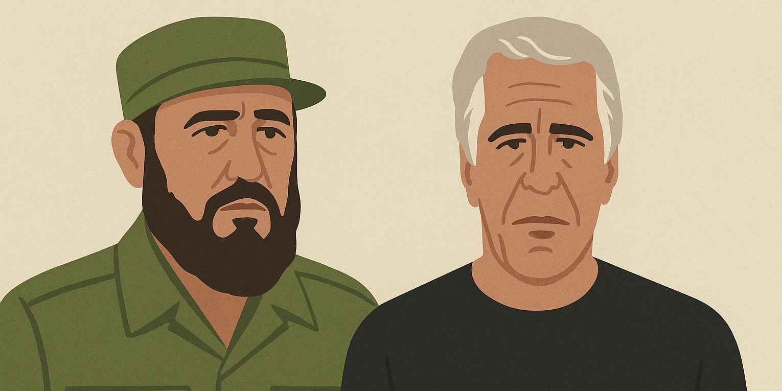Fidel Castro y Jeffrey Epstein