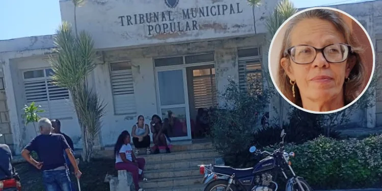 Tribunal Municipal Popular de Guanajay durante el juicio contra José Antonio Pompa López, Lázaro Mendoza García y Daniel Alfaro Frías, el pasado 5 de agosto / La fiscal Niurka Margarita Tabares Valdés