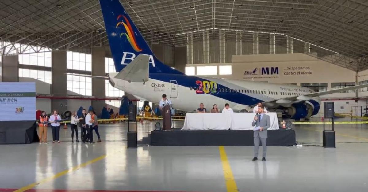 BOA opens a maintenance hangar in Cochabamba