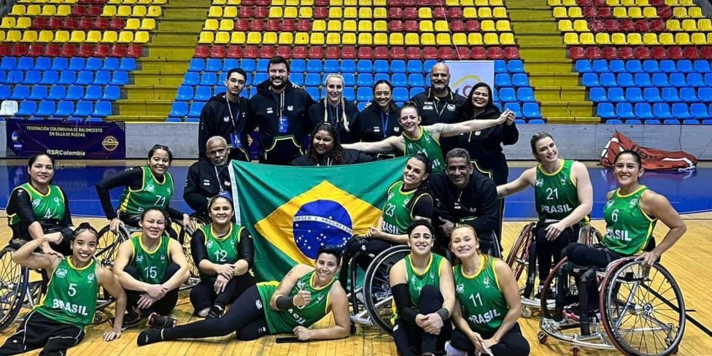 Brazil is runner-up at the A America Basketball Cup in a wheelchair