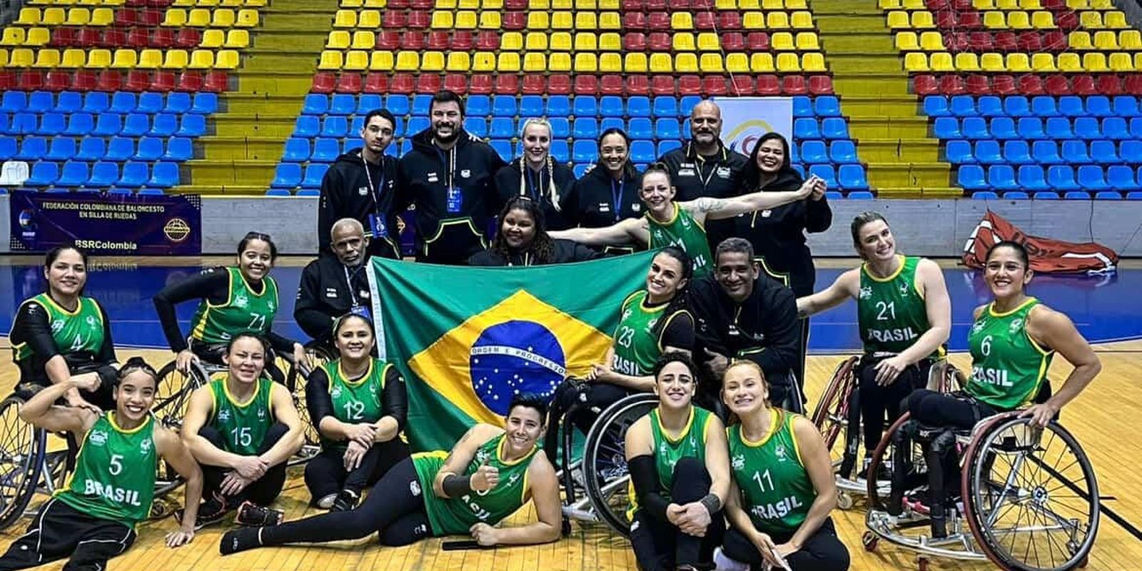 Brazil is runner-up at the A America Basketball Cup in a wheelchair