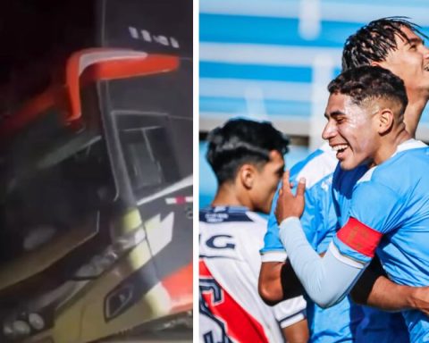 Bus that moved Sub-18 players from the ADT de Tarma suffered from Morococha