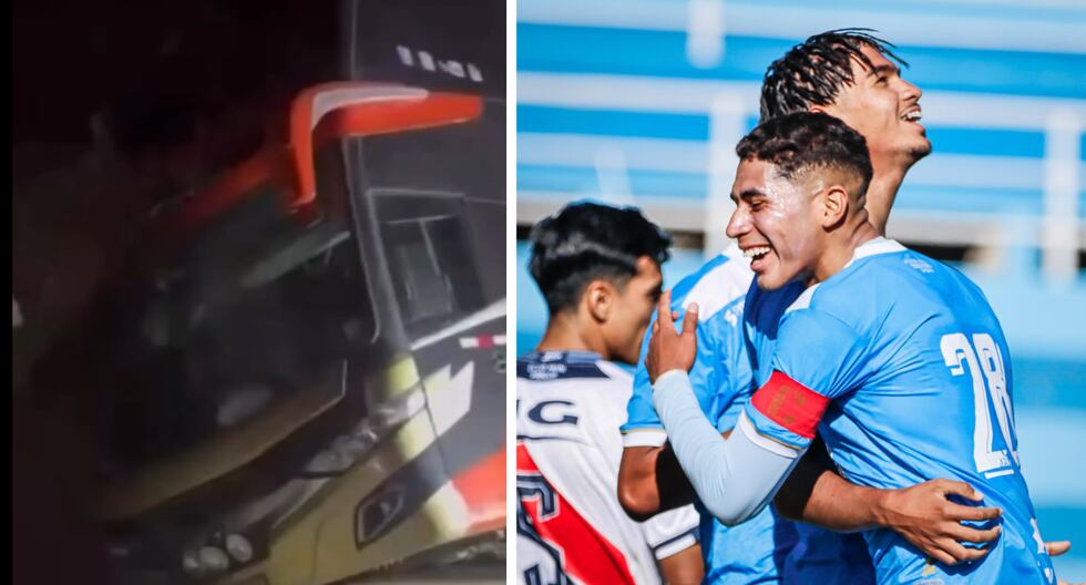 Bus that moved Sub-18 players from the ADT de Tarma suffered from Morococha