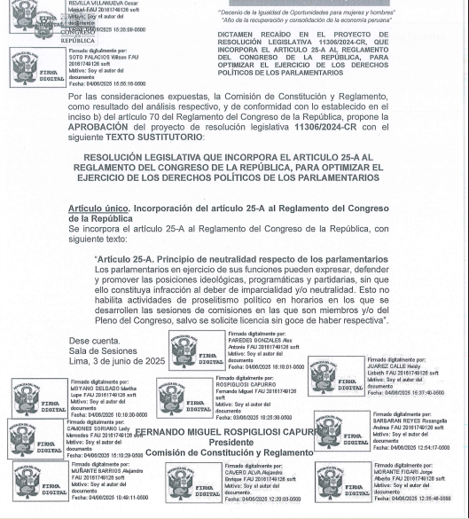 Congress: They approve that parliamentarians can carry out political campaign during the week of representation