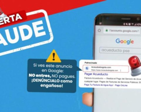 Do not fall: aqueduct alerts users on false pages to pay the bill