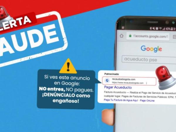 Do not fall: aqueduct alerts users on false pages to pay the bill