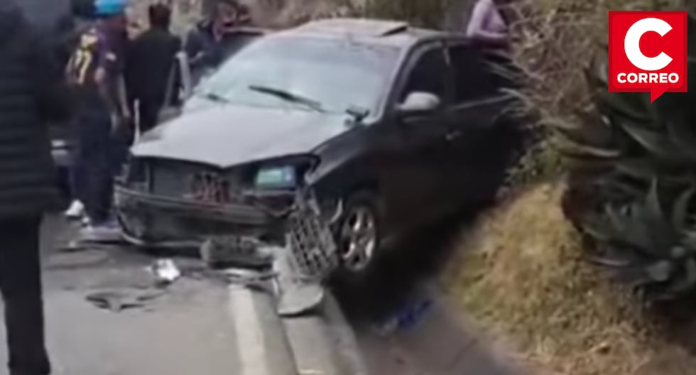 Driver without a license causes shock in Jauja and leaves three injured