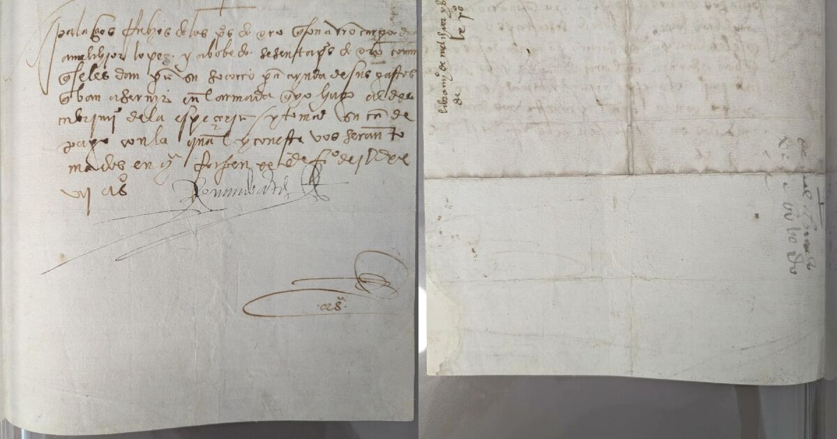 EU returns to Mexico a stolen manuscript that was signed by Hernán Cortés