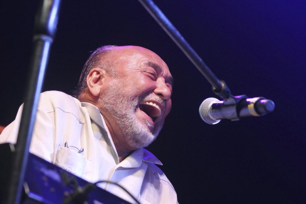 Eddie Palmieri, one of the architects of the salsa and the Latin jazz died