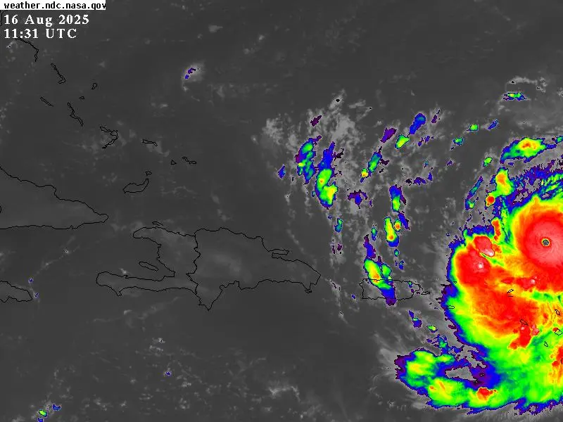 Erin provocará en el fin de semana aguaceros, ráfagas  de viento y oleaje anormal en el país